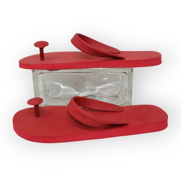 NEW Large (M9/10~W12) GURUS FlipFlop RED Eco Sandals - Picture 13 of 13